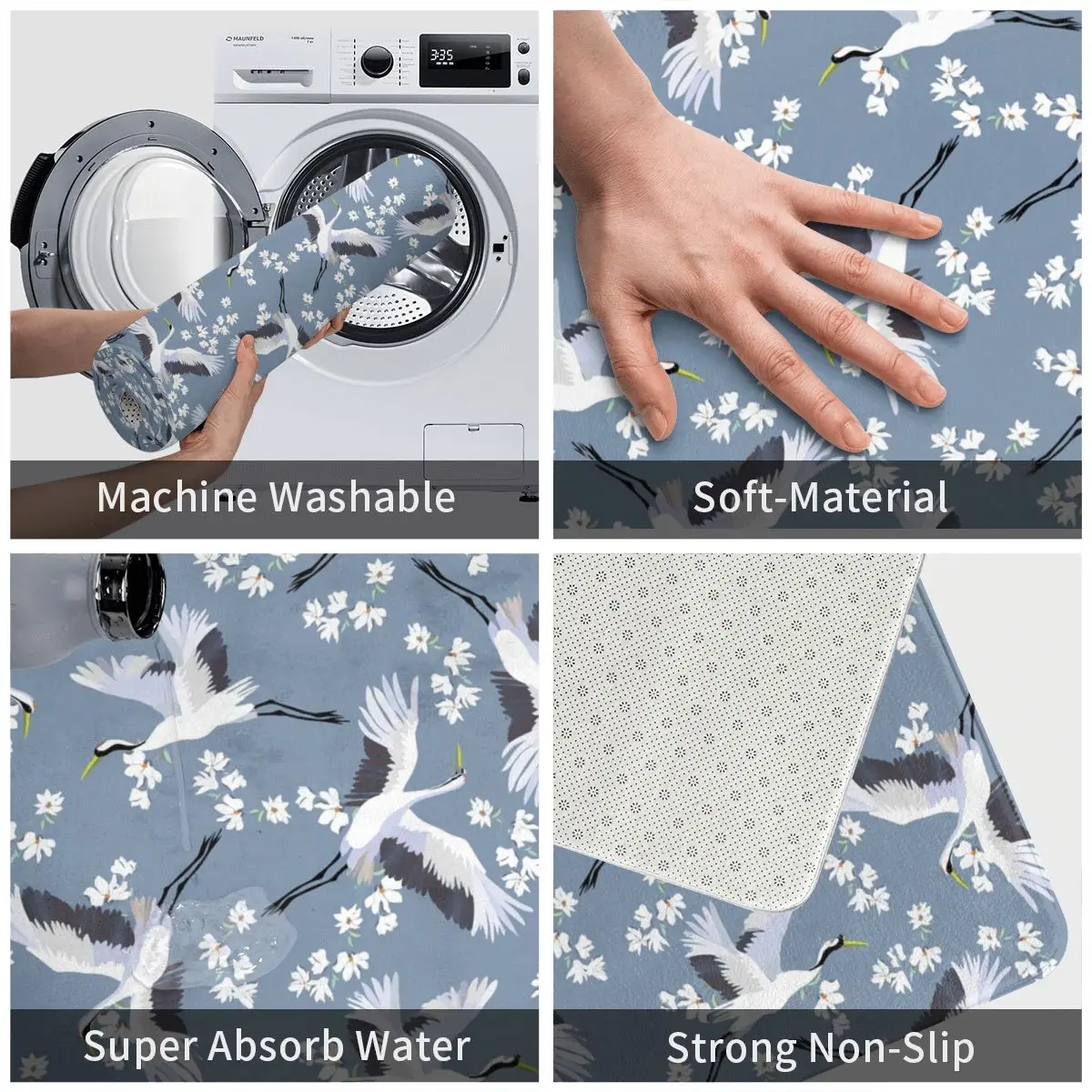 Симпатичный коврик с изображением сандхилла для ног ванной нескользящий туалета