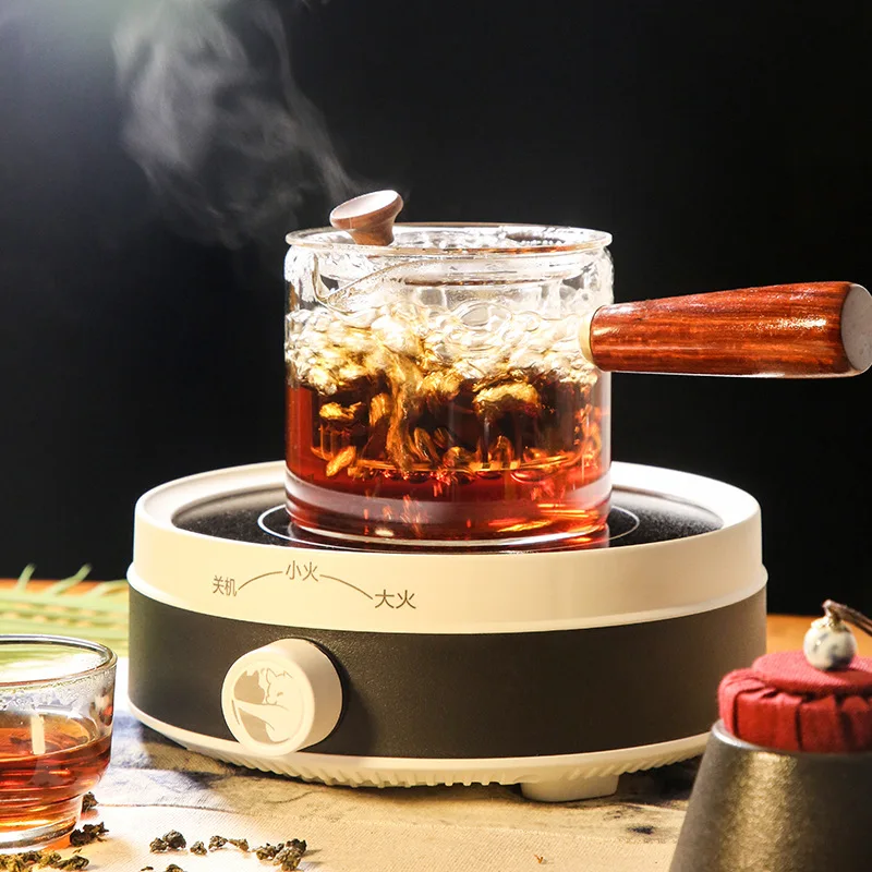 

Electric pottery stove black tea boilers small light wave stove home steam glass teapot silent boiling water
