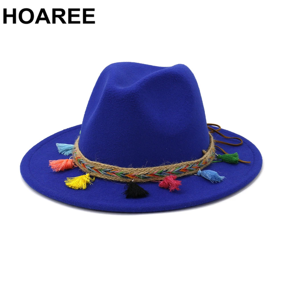 HOAREE хаки фетровая шляпа для женщин в винтажном стиле Женская мягкая Кепка без