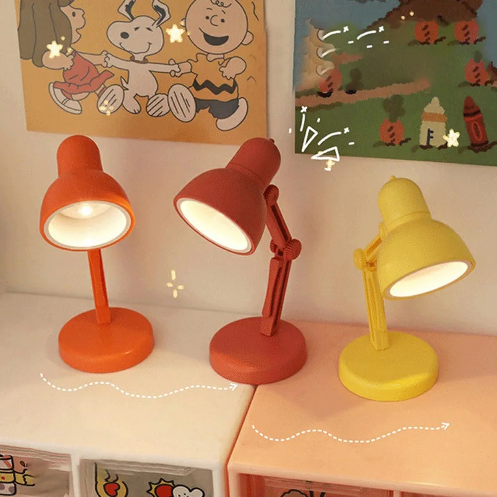 Миниатюрная настольная лампа милый Регулируемый ночник сделай сам для студентов