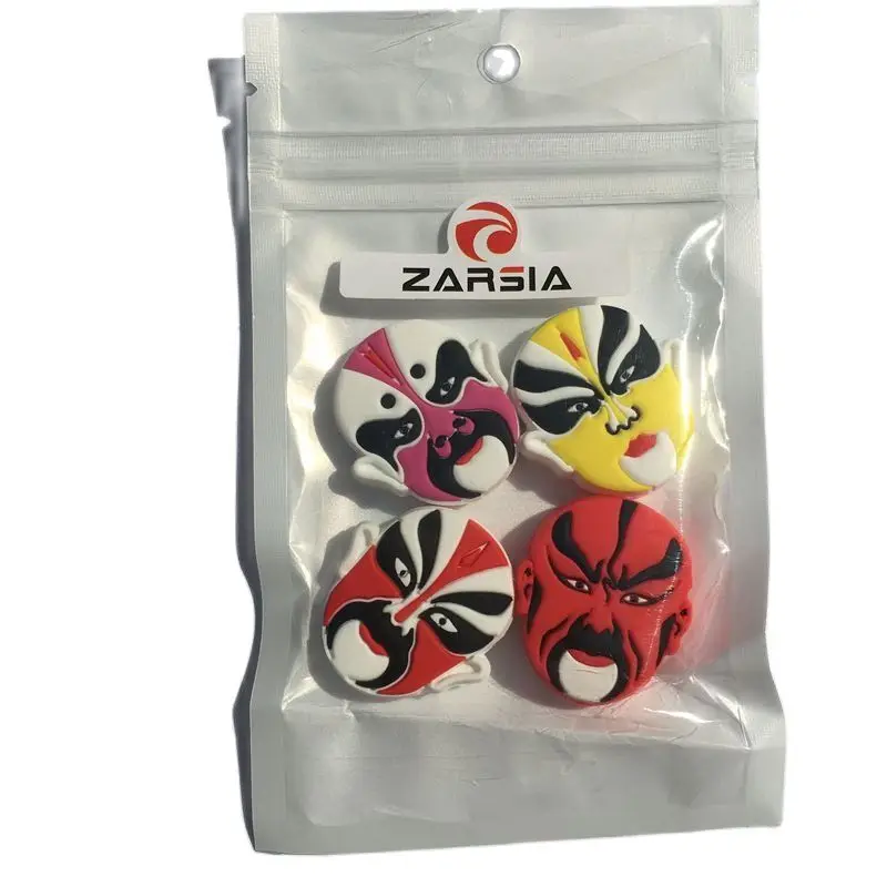 Free shipping(8cs/pack) ZARSIA 2022 NEW Peking Opera Tennis vibration dampener/Tennis racket Vibration Dampeners/tennis racquet | Спорт и