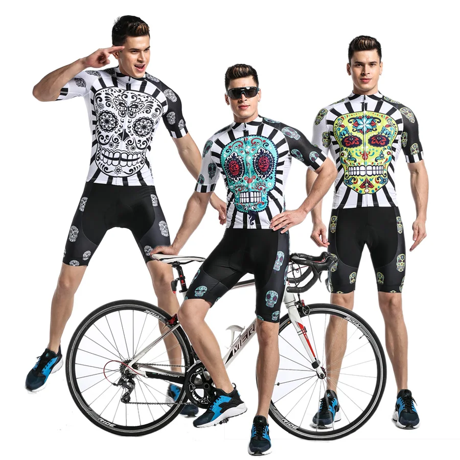 

Wulibike Cycling Jersey Set Men's Short Sleeve Bib Suit Summer Breathable Bicycle Sportwear Man Ciclismo Cycling Clothes