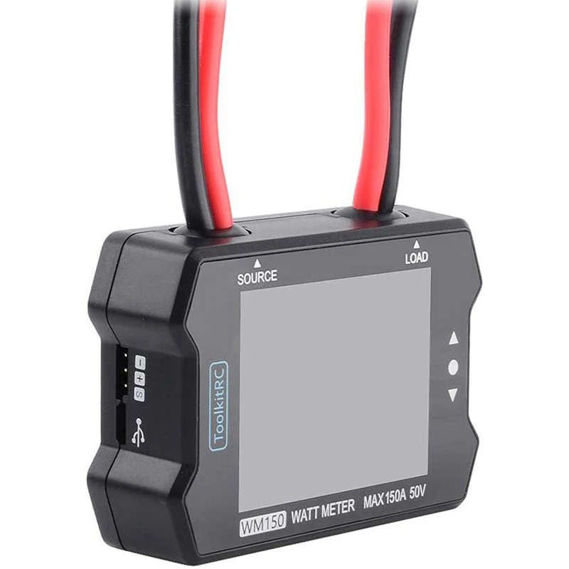 ToolkitRC WM150 Ватт метр 150A с алюминиевой крышкой 50В мотора Мощность тестер &amp ST8 2 4