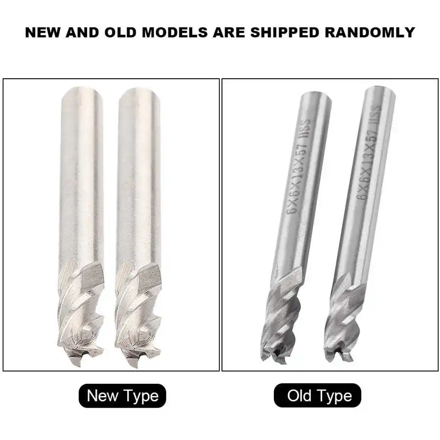 2 шт. HSS 6 мм 4 флейты концевая фреза для гравировки металла фрезерный станок