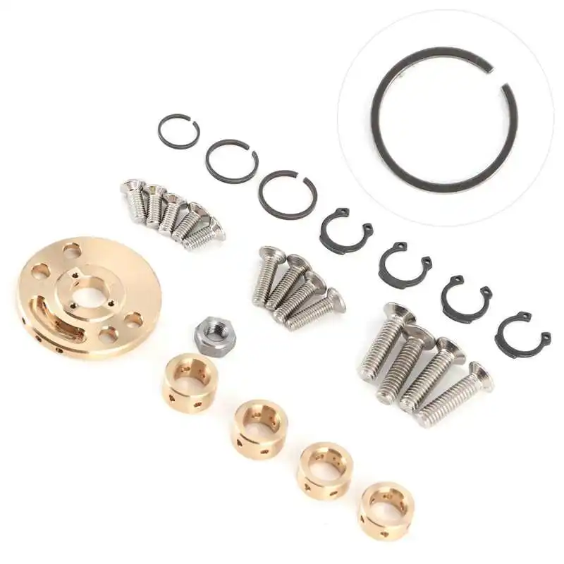 Universal Turbo Repair Rebuild Kit Bearings Nut Ring Fit for IHI RHB3 RHB31 RHB32 Turbine Stainless Steel + Aluminum |