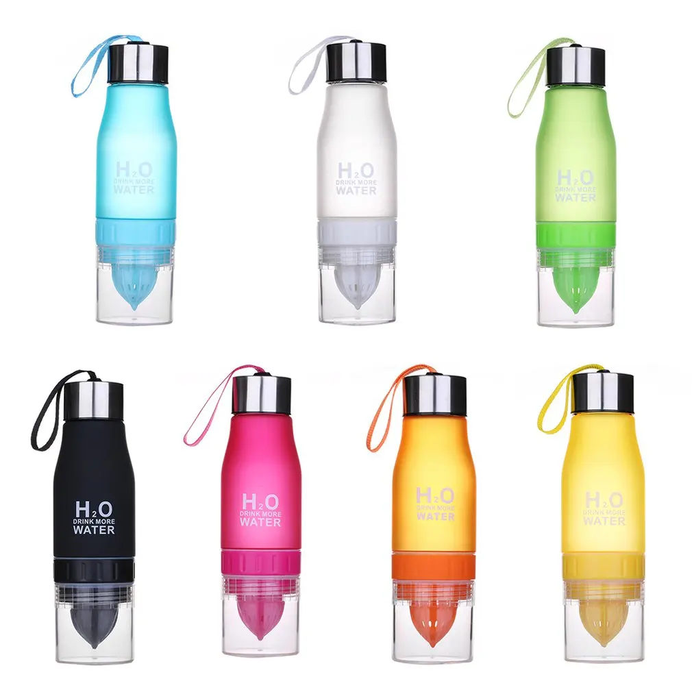 

Colorful Frosted Plastic Cup Lemon Fruit Cup Advertising Creative Gift Cup Practical Fruit Bottle Juicer Cup 650ML