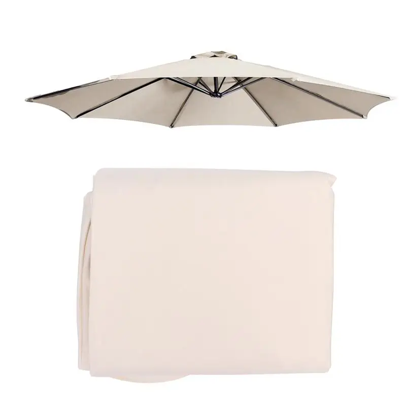 

1pc Beach Umbrella Canopy UV Protection Umbrella Canopy Outdoor Umbrella Canopy without Umbrella Stand (Beige)
