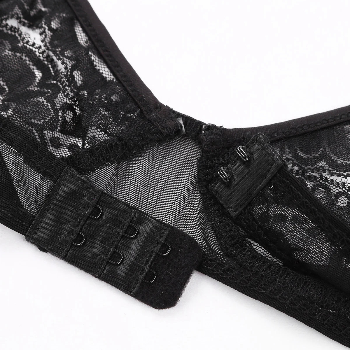 Iiniim Sheer Lace Floral Barlette Push Up Babydoll Bra Tops for Women - Hot Erotic Lingerie with Sexy Open Nipple and Sissy Design - Femme Shelf Bra image 6