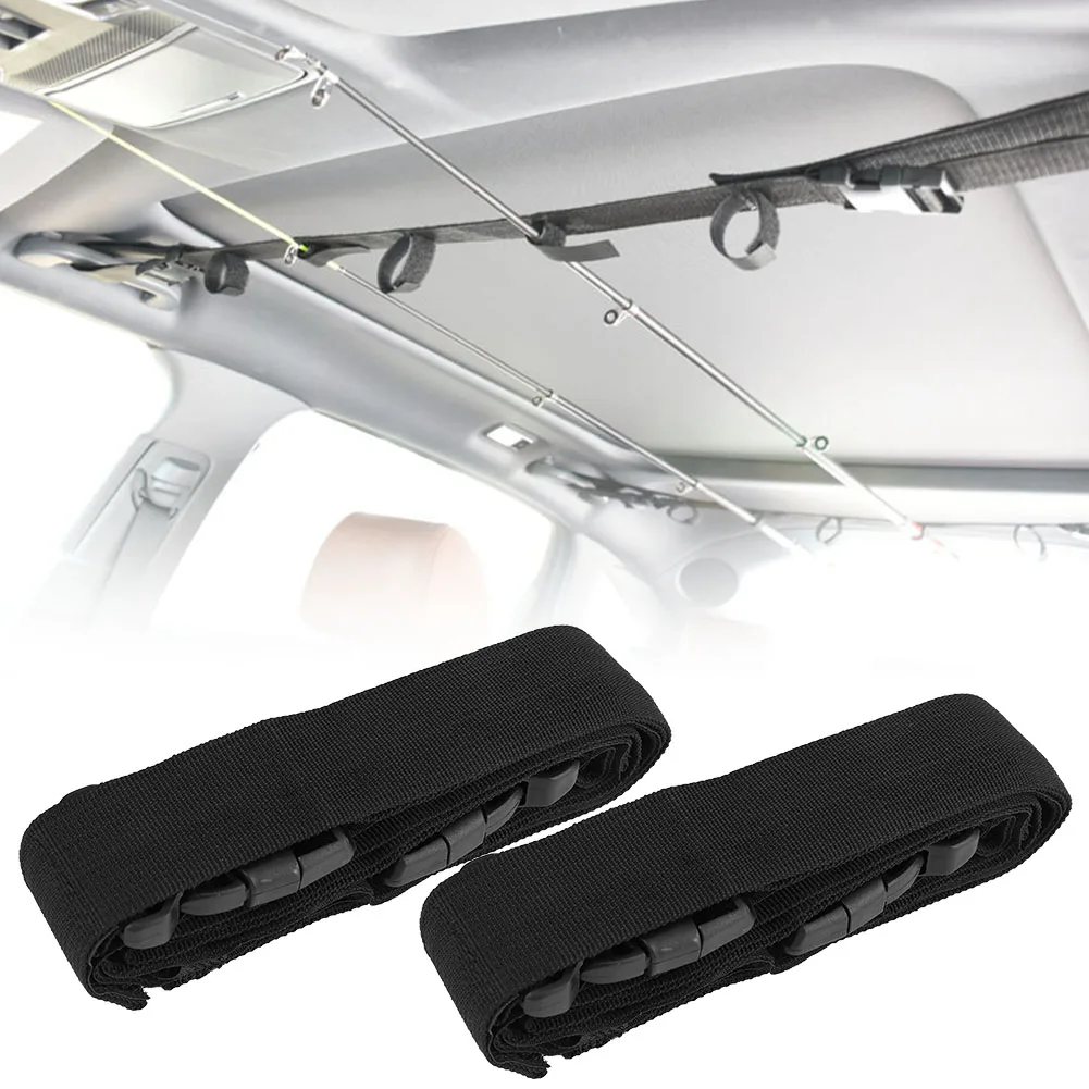 2 шт. Качественная нейлоновая прочная рыболовная ремешка регулируемой длины держатель удилища стойка для удилищ для хранения на.