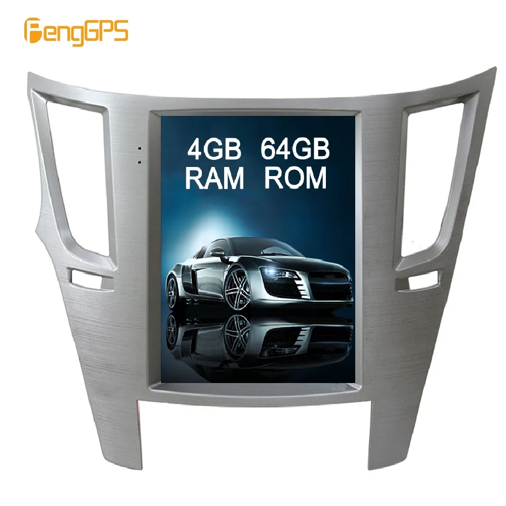 4G+ 64G Android 8,1 Тесла вертикальный экран для Subaru Legacy Outback 2009- аудио плеер gps навигация 1920*1080 4K мультимедиа