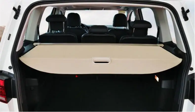 

Rear Cargo Cover For Volkswagen VW TOURAN 2016-2021 Privacy Trunk Screen Security Shield Shade Black Beige Auto Accessories