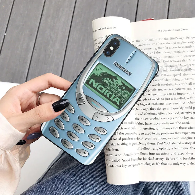 

Big Promotions Funny Retro Old Nostalgia Nokia Cellphone Case For Iphone 7 8 Plus Cover For X Xs Max Xr 11 12 Mini Pro Max