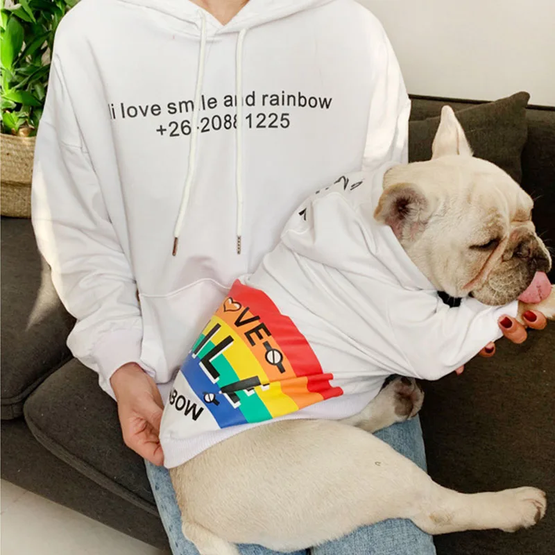 Одежда для собак теплая толстовка подходящая костюм французских бульдогов