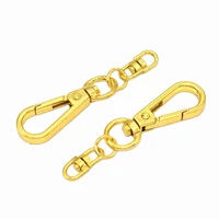 2swivel clasps gold oval ring with keychain swivel snap hooks lobster clasp claw push gate trigger clasps for keychain or bag