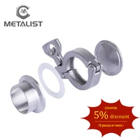metalist 3 3 5 4 stainless steel ss304 sanitary pipe fitting set%ef%bc%9apipe weld tri clamp gasket end cap