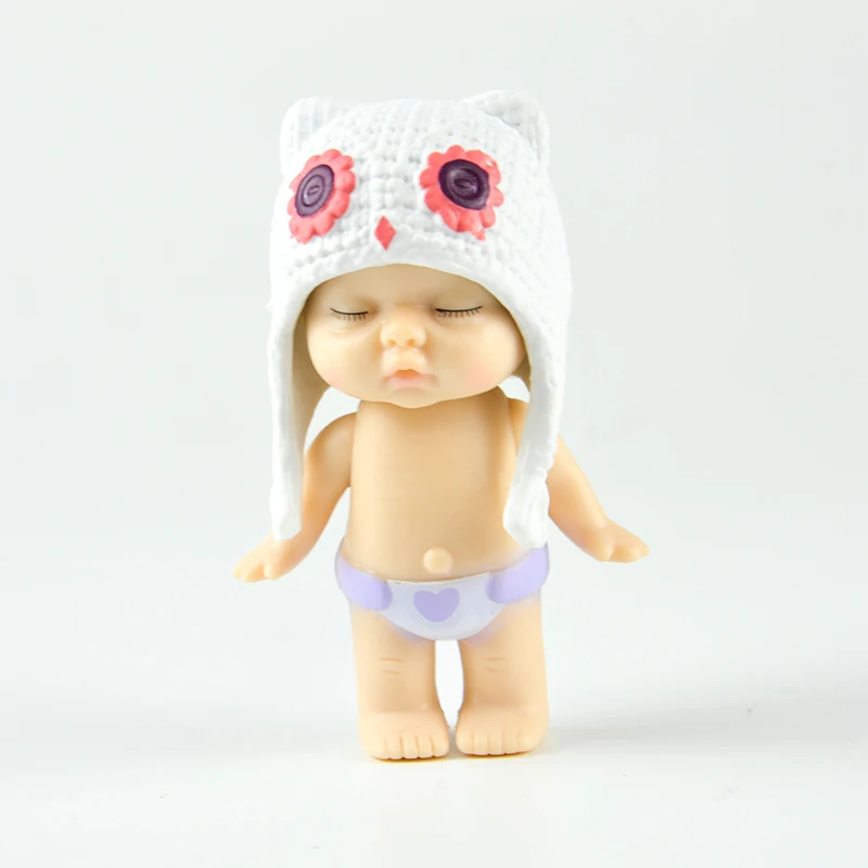 6 шт. Милая Детская миниатюрная фигурка ангела кавайная шапка спальная кукла дом