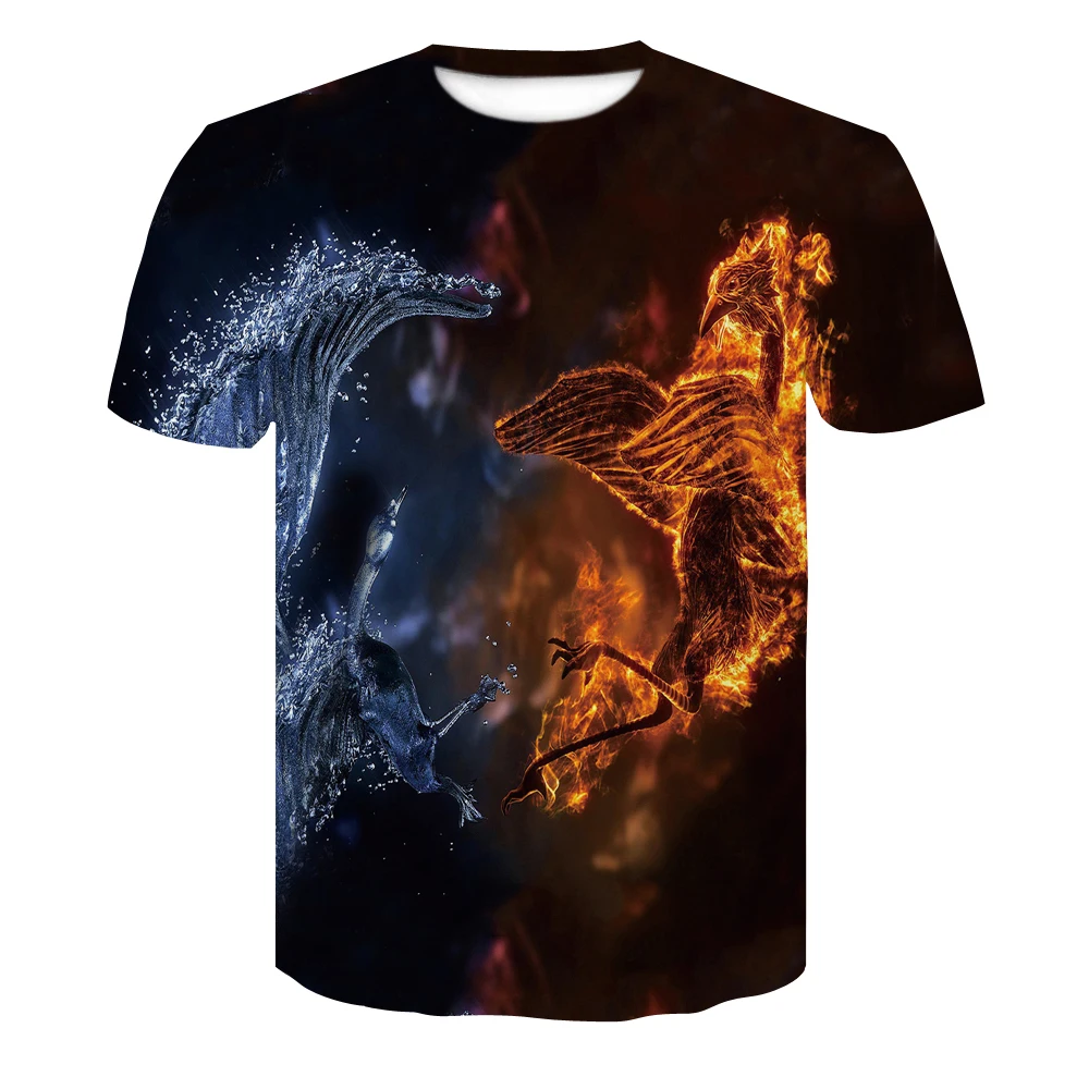 

2020 Fashion New Men's 3D T shirt Street Casual 3D Print Pattern Short sleeve Fashion Funny Short sleeve Colorful Men's T shirt