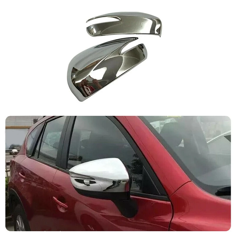 

Car ABS Chrome Decoration Sticks Rear View Rearview Side Glass Mirror Cover Trim Frame for Mazda CX-5 CX5 2015