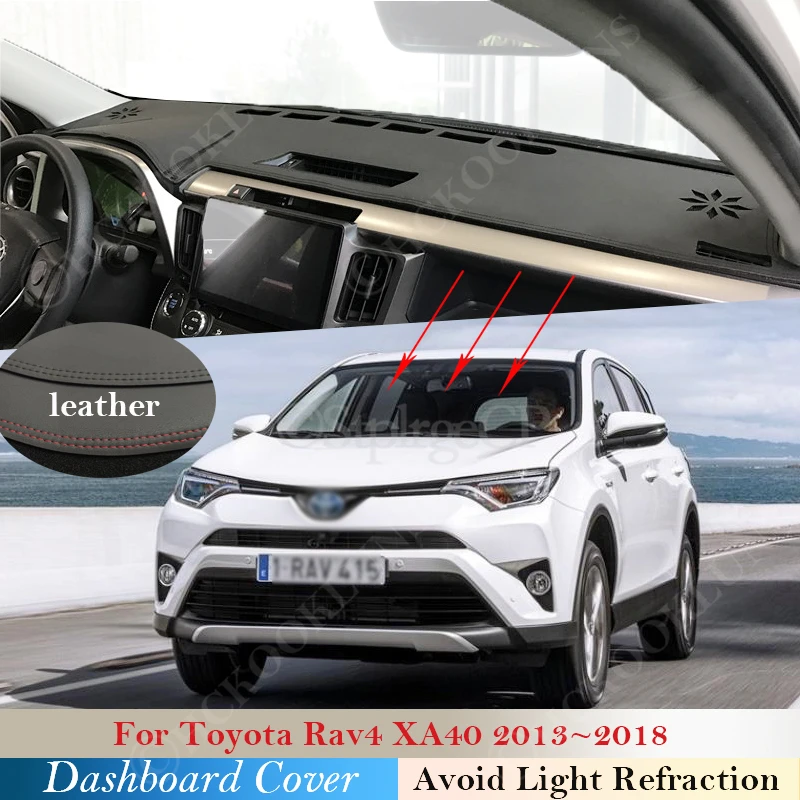 Защитная накладка на приборную панель для Toyota Rav4 XA40 2013 -2018 RAV 4 40 коврик от солнца