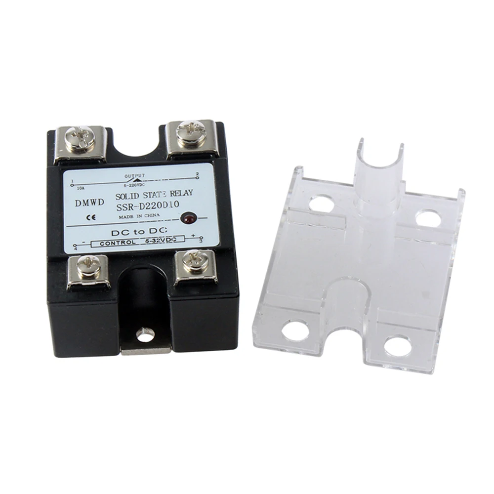 SSR-10DD input 5-32VDC load 5-220VDC SSR 10DD 10A single phase DC solid state relay with indicator SSR-D220D10 | Обустройство дома