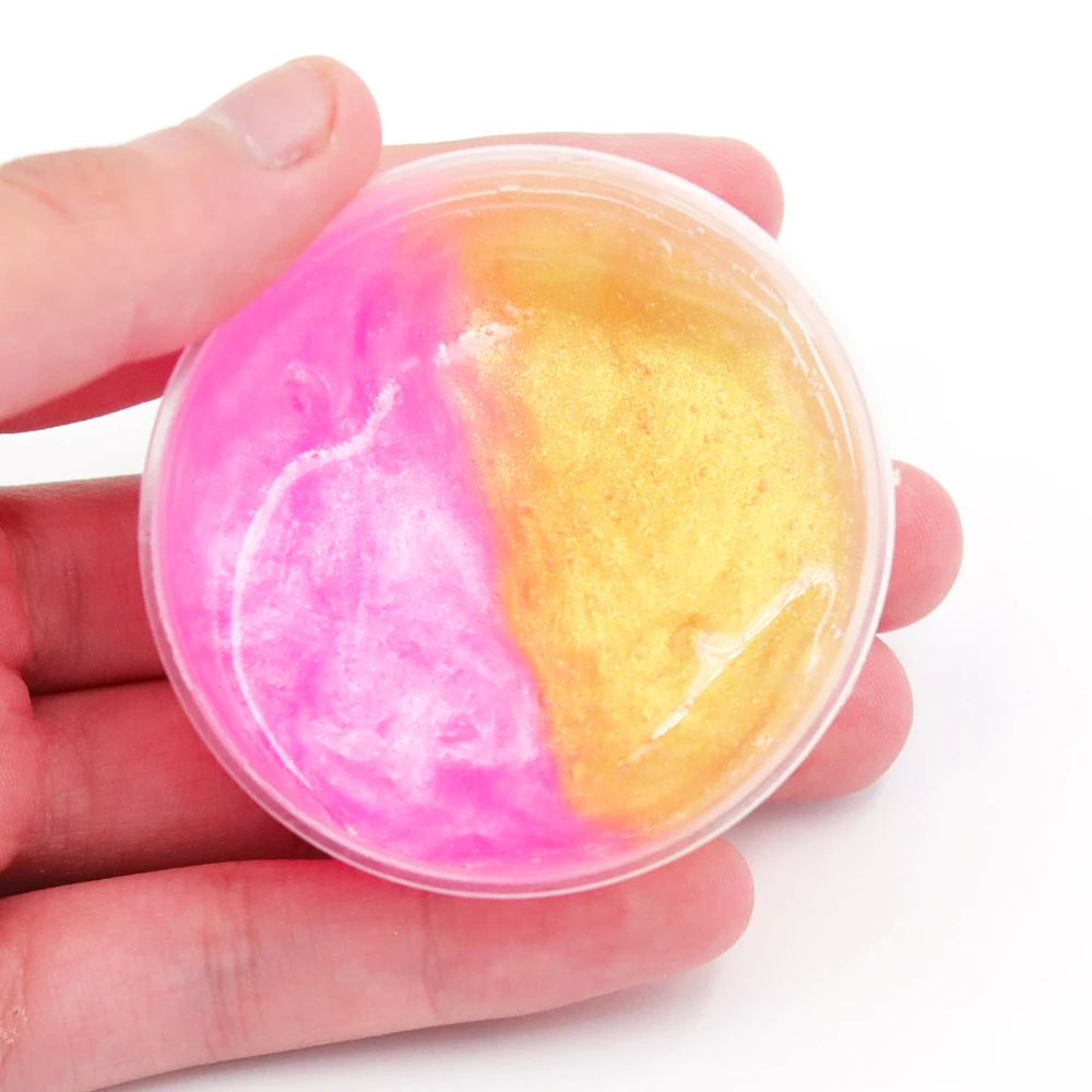 D Пушистый слизи блеск шпатлевка мягкая глина светильник Playdough Lizun поставки слаймов талисманы Пластилин Жевательная Полимерная глина антистресс - Цвет: D