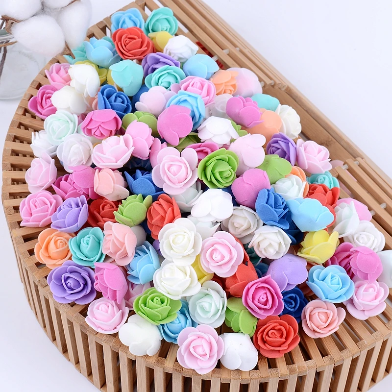50 шт./2 5 см искусственный цветочный мини цветок из пенопласта для свадьбы