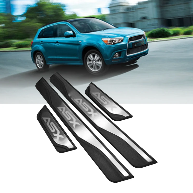 Защитная Накладка на порог для Mitsubishi ASx Auto Accessories 2010 2019|Буксиры и подвесные