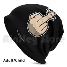 Middle Finger Shows The Middle Finger Beanies Pullover Cap Comfortable Cartoon Tinuscartoons Comic F