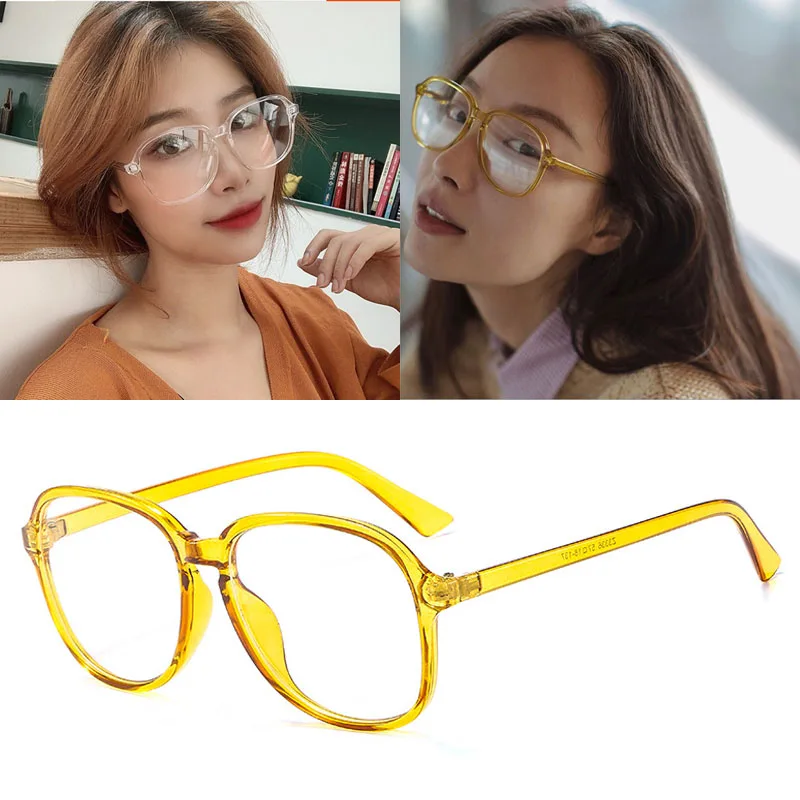 FEISHINI прозрачная большая оправа для очков женская брендовая женские розовые