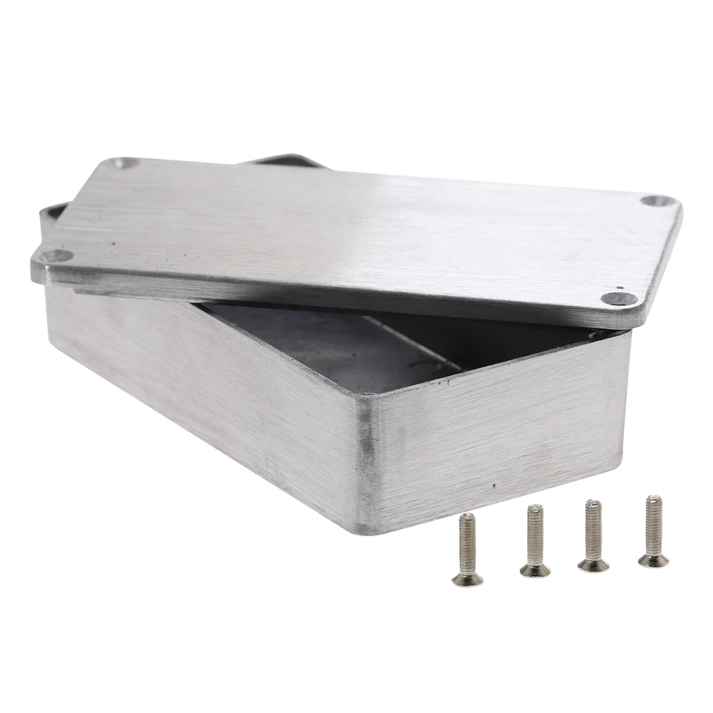 Алюминиевый корпус электронный литый прибор Stompbox Project Box Silver 1590B 112 2x59 6x31 мм чехол