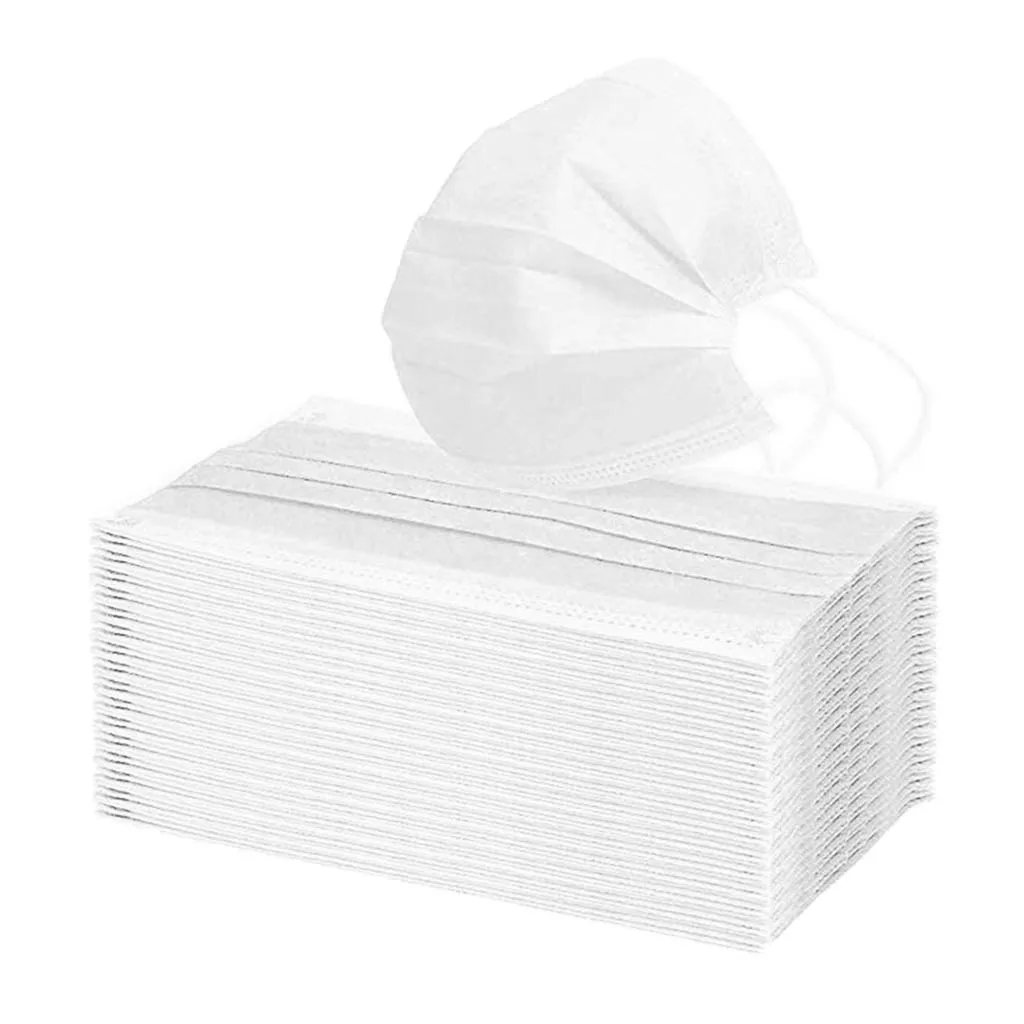 

180pcs 3 Layers Disposable Face Mouth Masks Anti Haze Non-woven Dustproof Filter Safety Mask with Ear Loop