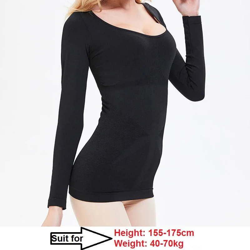 Новинка 2019 Женский корсет для коррекции фигуры с длинными рукавами