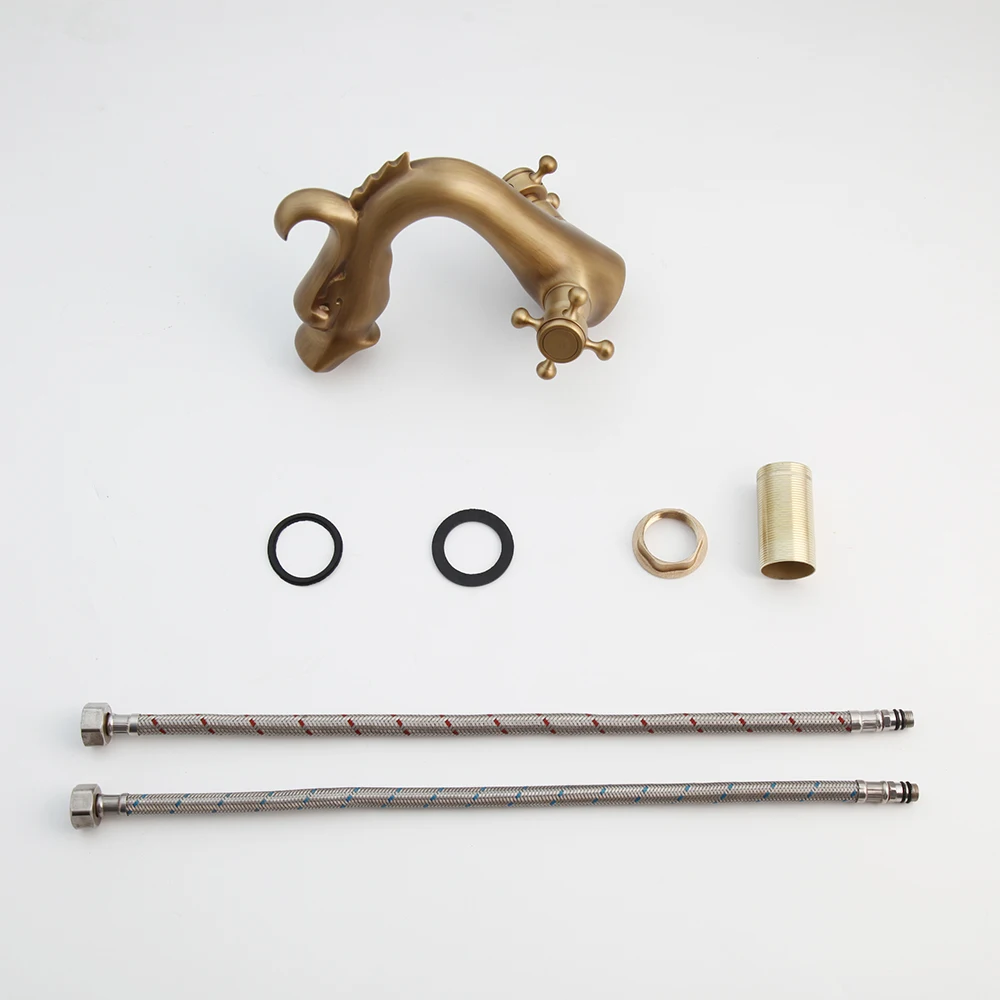 Античный смеситель ZAPPO в стиле ретро кран для ванной комнаты горячей и холодной