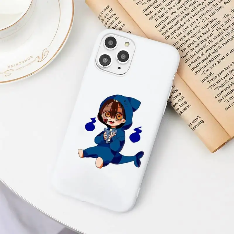 

Japanese Comics Hanako Kun Manga Phone Case Candy Color White for iPhone 11 pro XS MAX 8 7 6 6S Plus X 5S SE 2020 XR