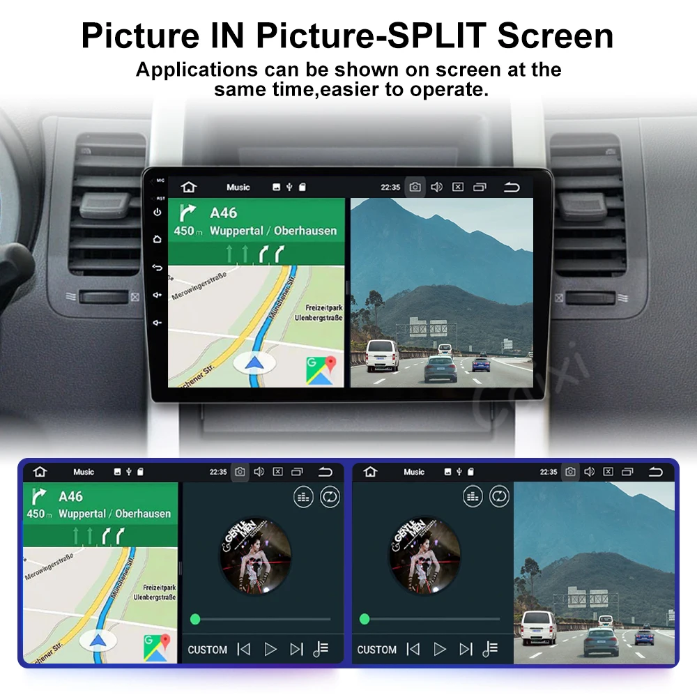 Caixi 9/10-дюймовый Android 10 1 Din Автомобильный мультимедийный видеоплеер с радио и карплеем gps авторадио vw Nissan Hyundai Toyota kia.