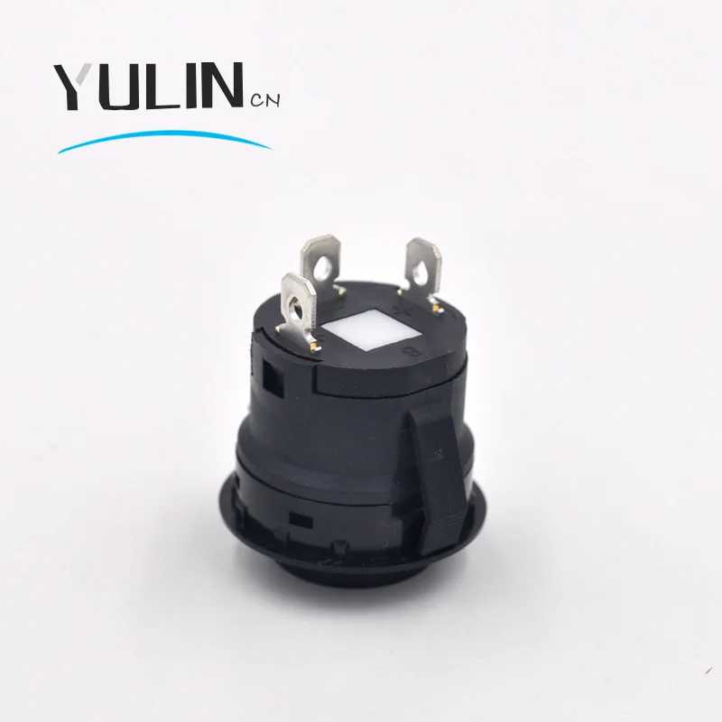 Кнопочный выключатель светодиодный с автоматическим блокированием 22 мм 12 В