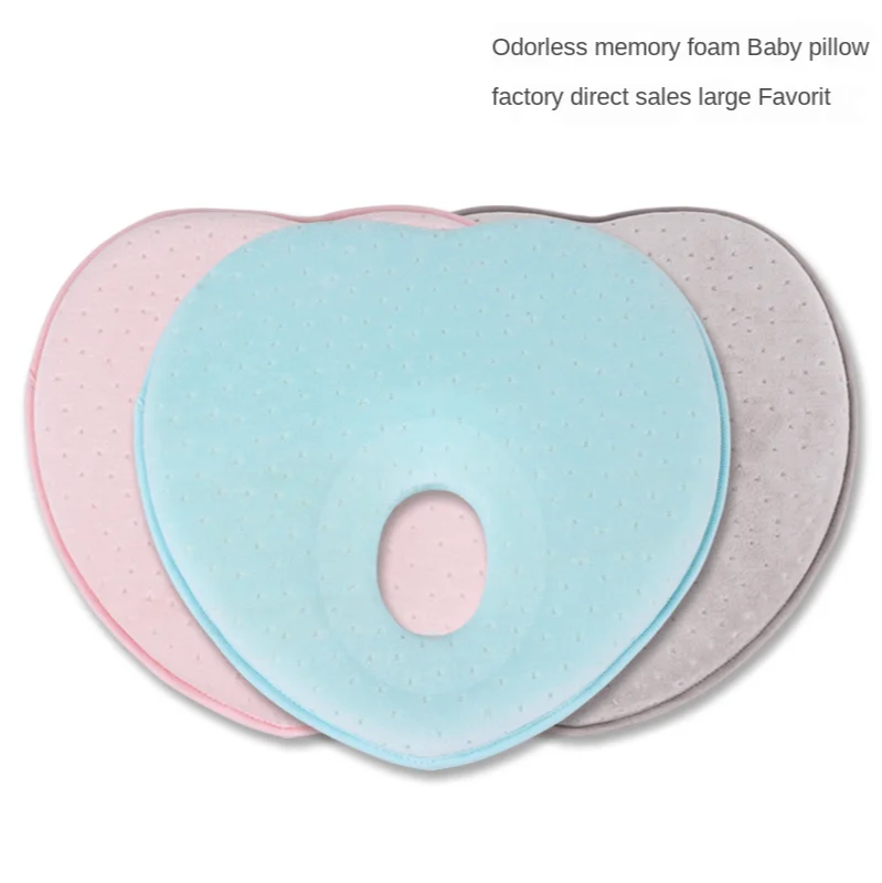 

Hot Selling Baby Pillow Velvet Heart Shaped Baby Shaped Pillow Newborn Memory Foam Pillow Babypillow