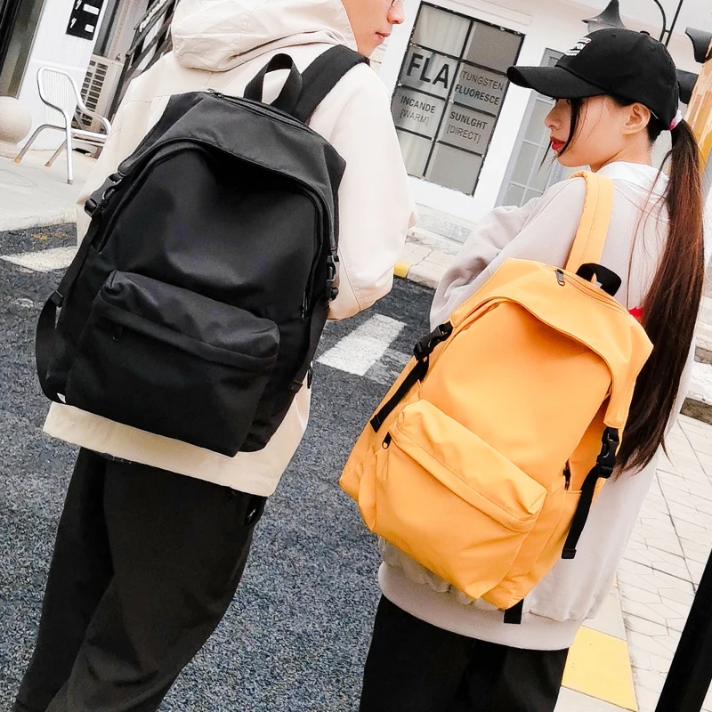 Fashion Yellow Backpack Children School Bags For Girls Waterproof Oxford Large School Backpack For Teenagers Schoolbag