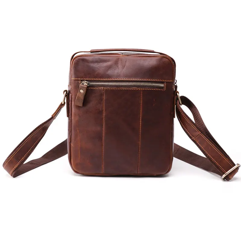 Men's Small MessengerBag for Men New Real Genuine Leather Crossbody Bag Male Travel Shoulder Bag Boy Handbag Bag for Phone