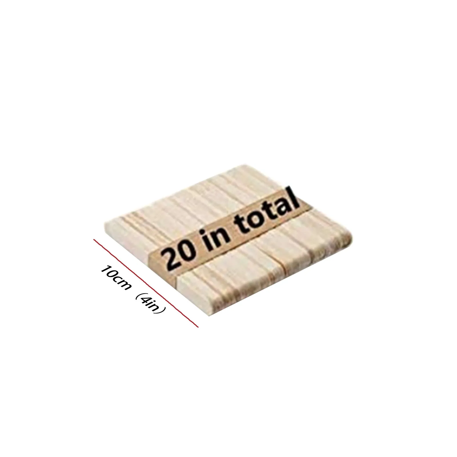 

20 pieces Ice cream Sticks 1 Bundle 10cm Wooden Sticks Frozen Jelly Juice Popsicle Wood Stick Dessert Freezer Holder
