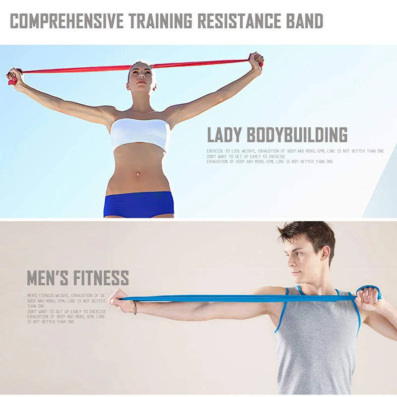 Набор эластичных лент из латекса не требующий для физической терапии йоги