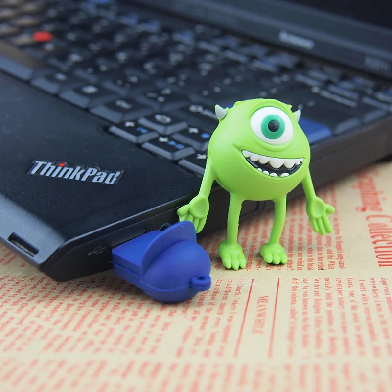 Флеш накопитель с мультяшным рисунком Одноглазый Mike smile cow monster Street 4 ГБ 8 16 32