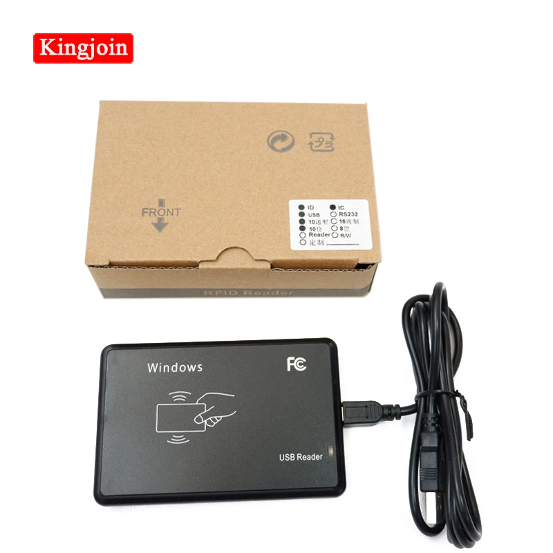 Черный USB RFID Бесконтактный датчик Smart ID EM4001 125 кГц кардридер TK4100 | Безопасность и