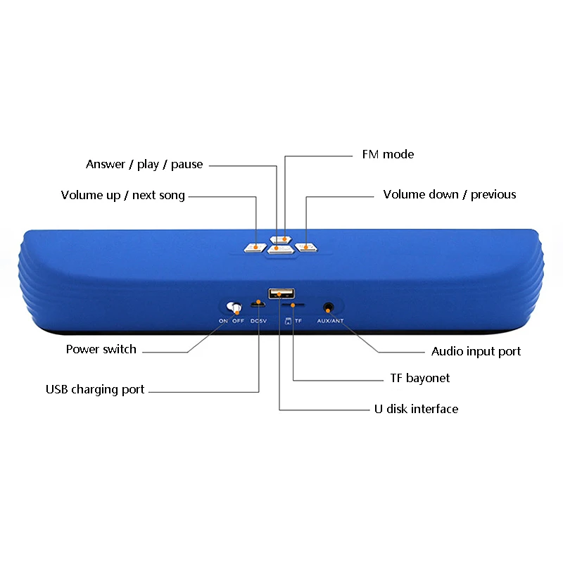 Bluetooth-Колонка B11 1200 мА · ч с поддержкой TF-карт и FM-радио | Электроника