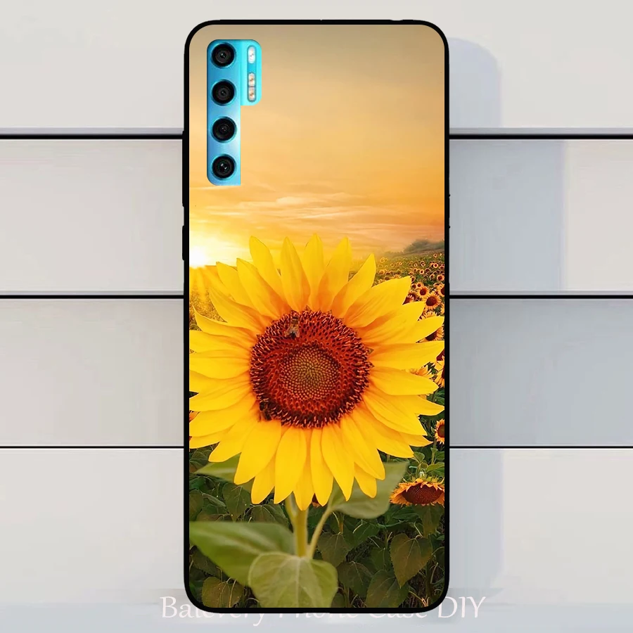 Для TCL 20 PRO Чехол волк Силиконовые чехлы из ТПУ для Pro рисунок с котом сумочка