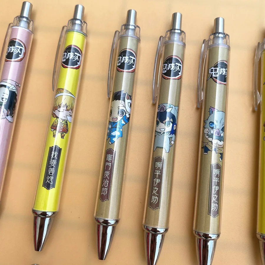 Anime Demon Slayer Kimetsu no Yaiba Ballpens Plastic Kamado Tanjirou Nezuko Inosuke Agatsuma Zenitsu Cosplay Pens School Tools