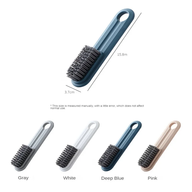 

2pcs Soft Hair Shoe Brush Does Not Hurt Shoes Household Laundry Cleaning Brush Small Plate Brush Long Handle Shoe Brush