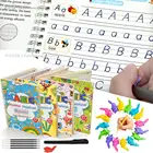 Многоразовая тетрадь для письма с каллиграфией, тетрадь для детей, детская Волшебная книга, английская каллиграфическая буква, тренировочная игрушка