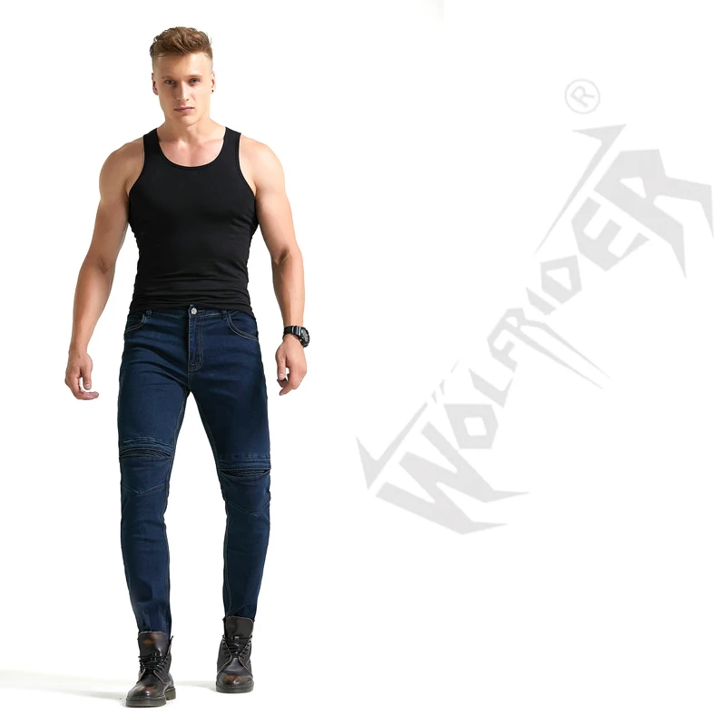 Мотоциклетные брюки свободные мотоциклетные джинсы для езды по бездорожью на