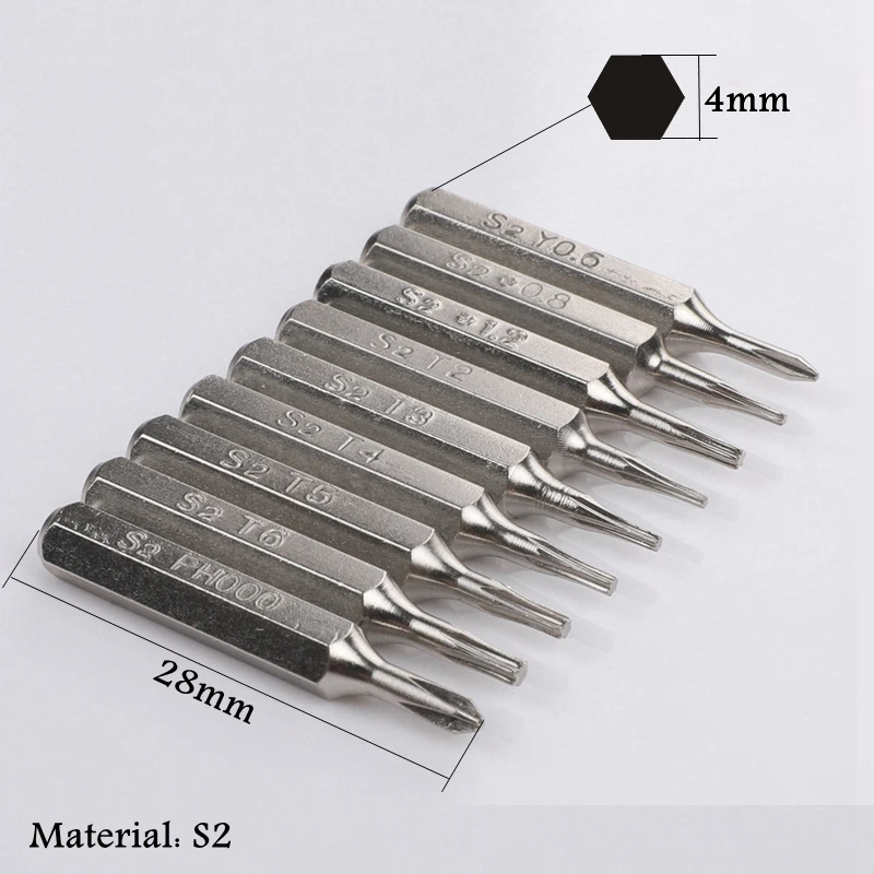 Биты для отвертки Torx T1 T2 T3 T4 T5 T6 T8 T9 T10 phillips HEX Pentalobe P5 Huawei Macbook Air Pro iphone7/8/x/xr/xs max |